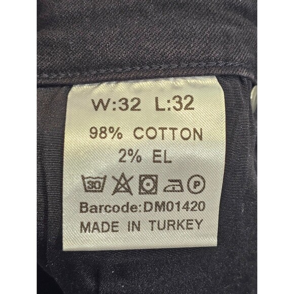 LEGEND Men's 32x32 Black Distressed Spray On Denim Jeans Pants Stretch EUC! - Picture 5 of 6